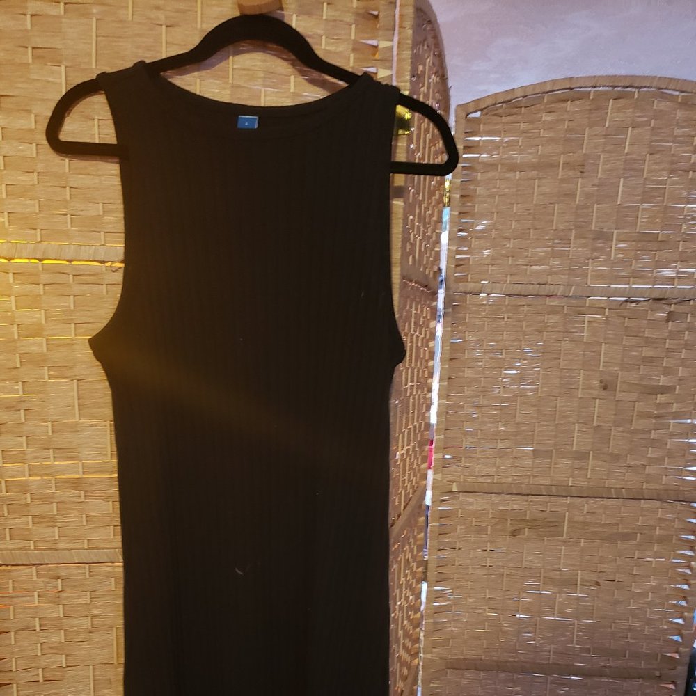 Ribbed body con dress